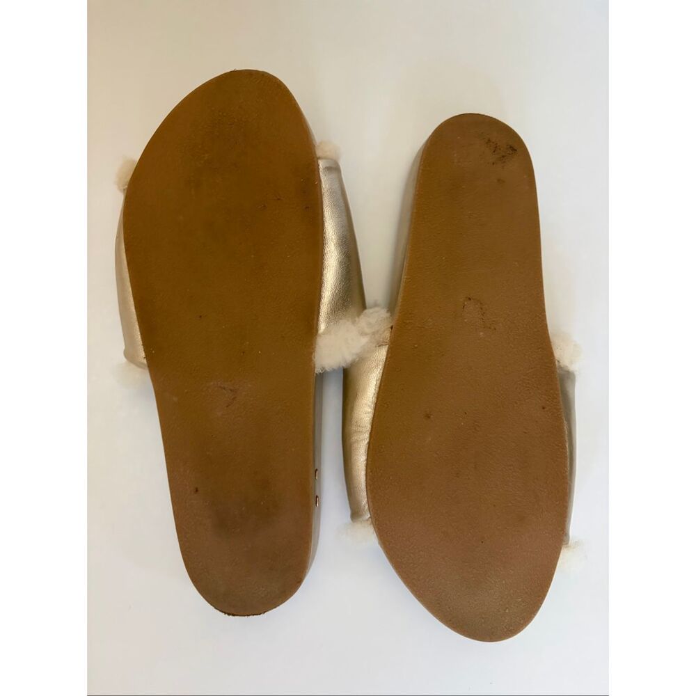 Beek Gallito Shearling Slide in Platinum Size 40/10 Rare Color - Picture 10 of 12